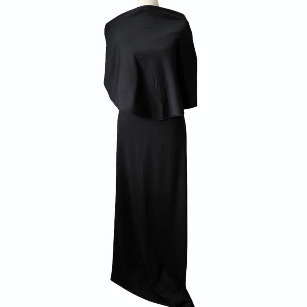 Vintage 90s Neiman Marcus Formal Black Dress - long cocktail - women’s small